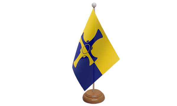 Durham (County) New Small Flag with Wooden Stand